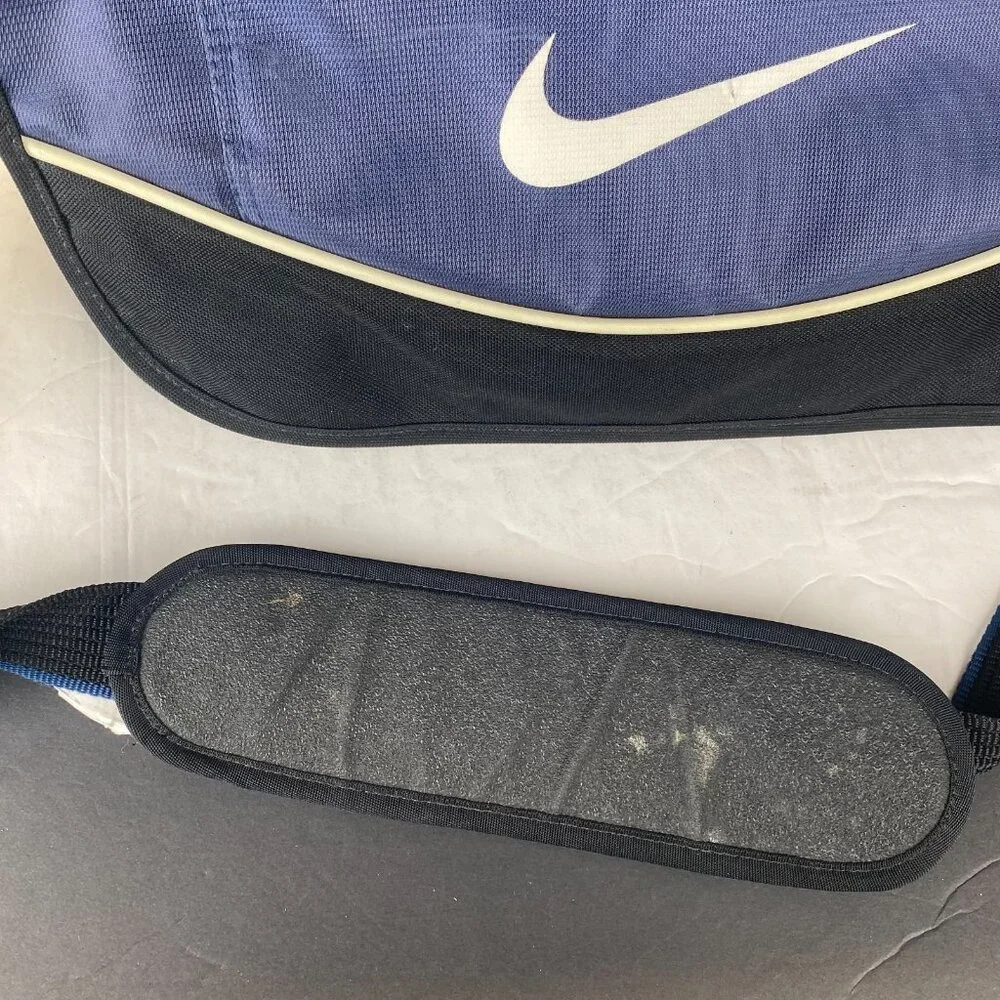 Vintage NIKE Shoulder Laptop Messenger Bag Blue/Black
